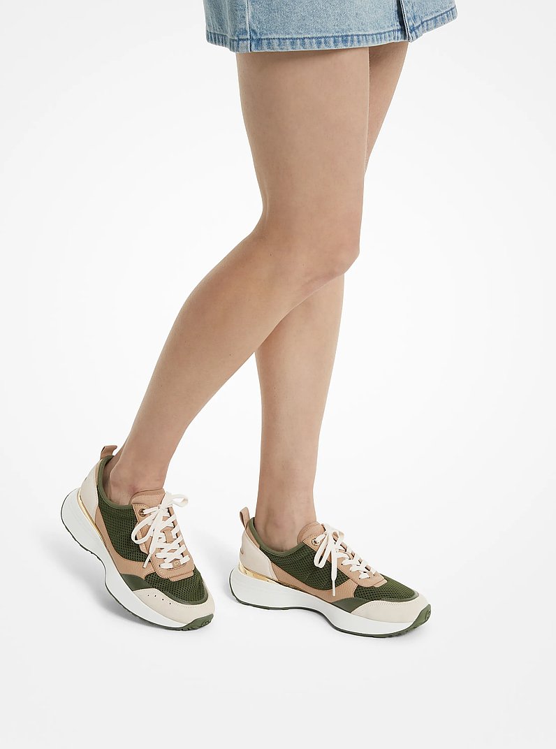 Zapatilla Flynn de malla y piel