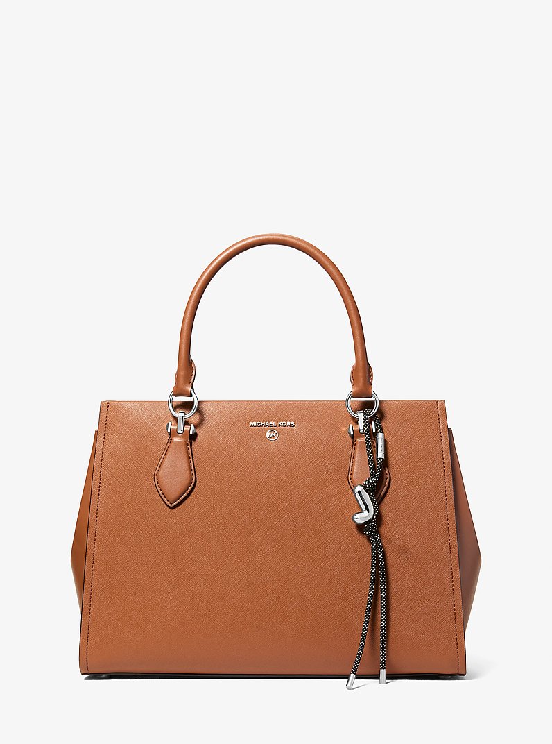 Initial Silver-Tone and Speckled Cord Bag Charm in SH RHODIUM | Michael Kors