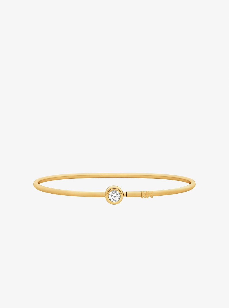 Round Stone Bangle in GOLD | Michael Kors