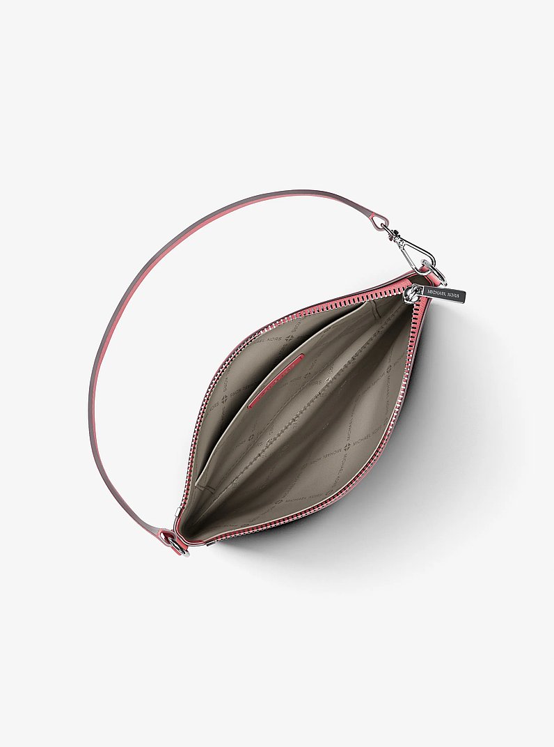 Jet Set Small Pebbled Leather Convertible Wristlet