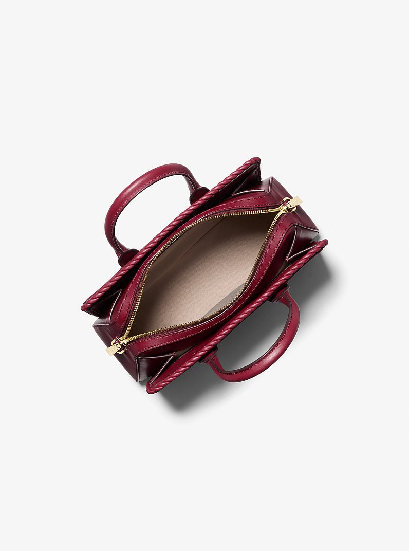 Bolso satchel Laila peque&ntilde;o de piel in MORA | Michael Kors