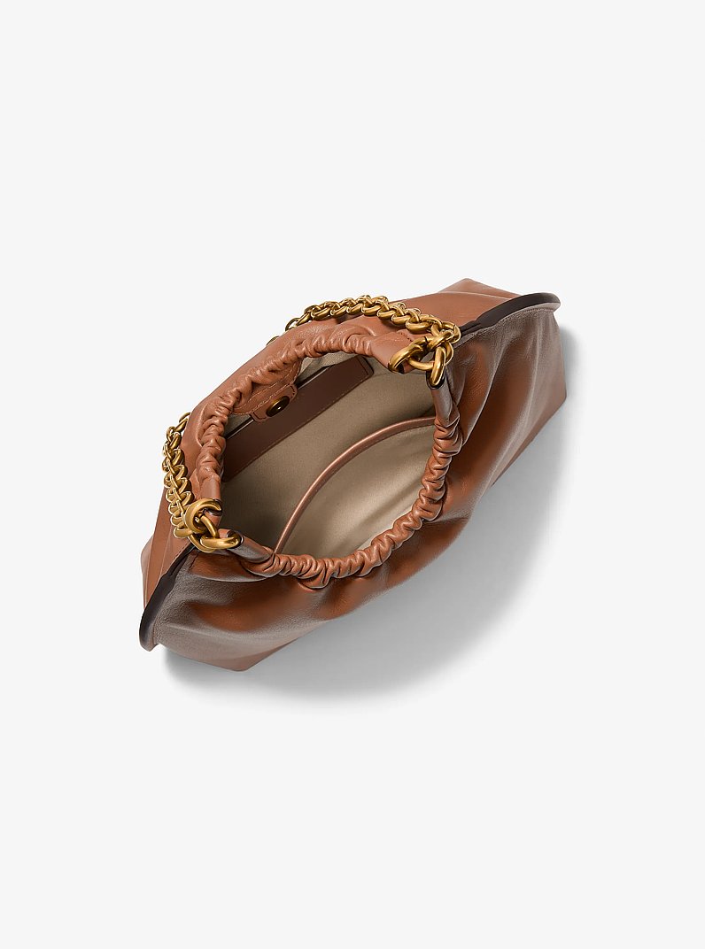 Pochette Indie Medium aus Leder in LUGGAGE | Michael Kors