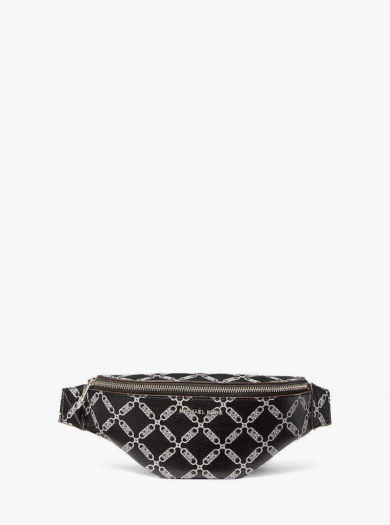 Empire Logo Print Kids Sling Pack in BLACK | Michael Kors