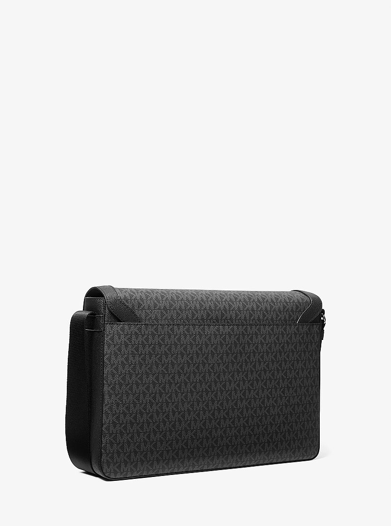 Pacey Embellished Signature Logo Messenger Bag in BLACK COMBO | Michael Kors