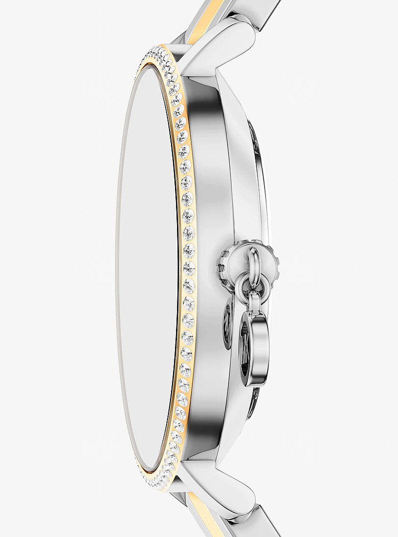 Zweifarbige Mini-Armbanduhr Pyper mit Pav&eacute; in ZWEIFARBIG | Michael Kors