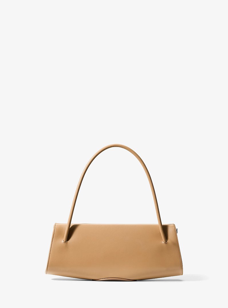 Anna Slim Leather Frame Bag in FAWN | Michael Kors
