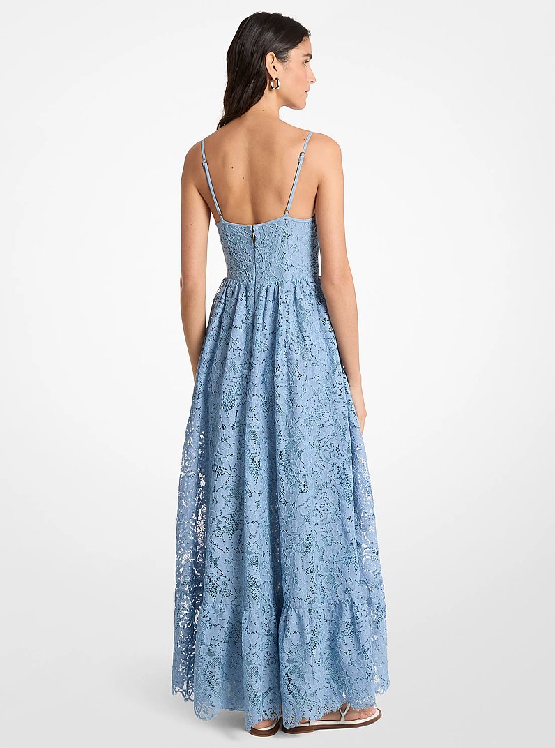 Maxikleid aus floraler Kordelspitze in CHAMBRAY | Michael Kors