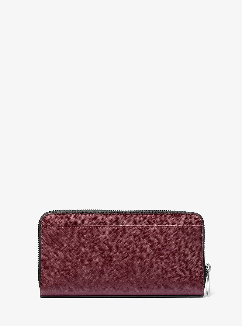 Rivington Leather Smartphone Wallet in ROUGE POURPRE | Michael Kors