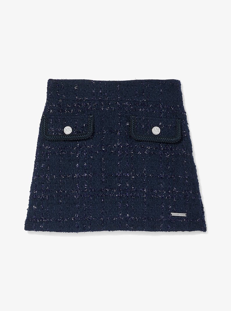 Tweed Skirt in NAVY | Michael Kors