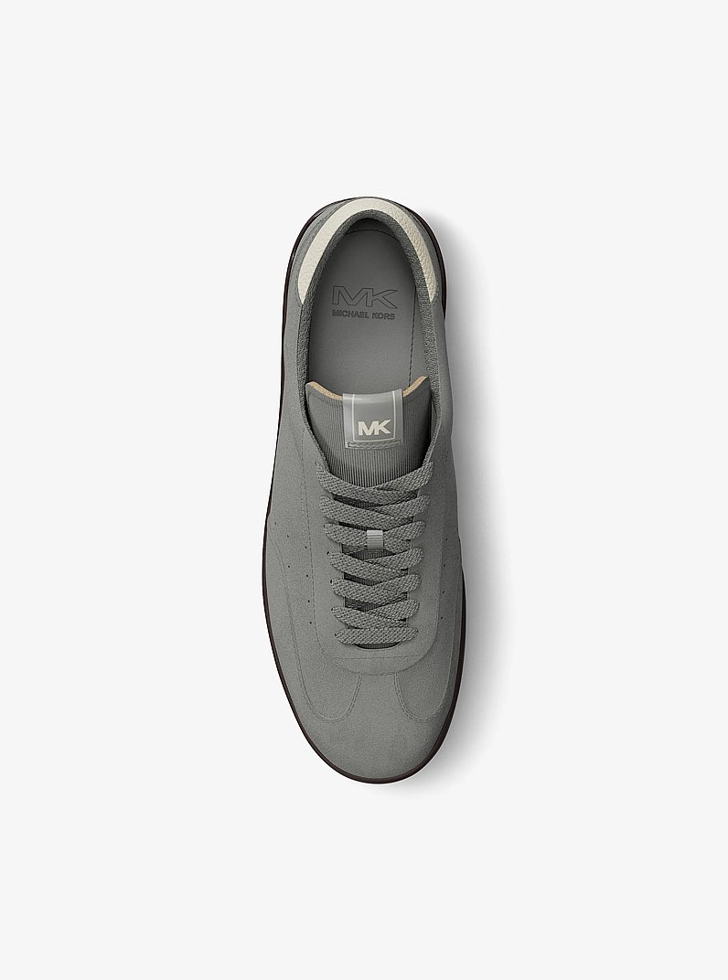 Sneaker Wilton aus Wildleder in STEINGRAU | Michael Kors
