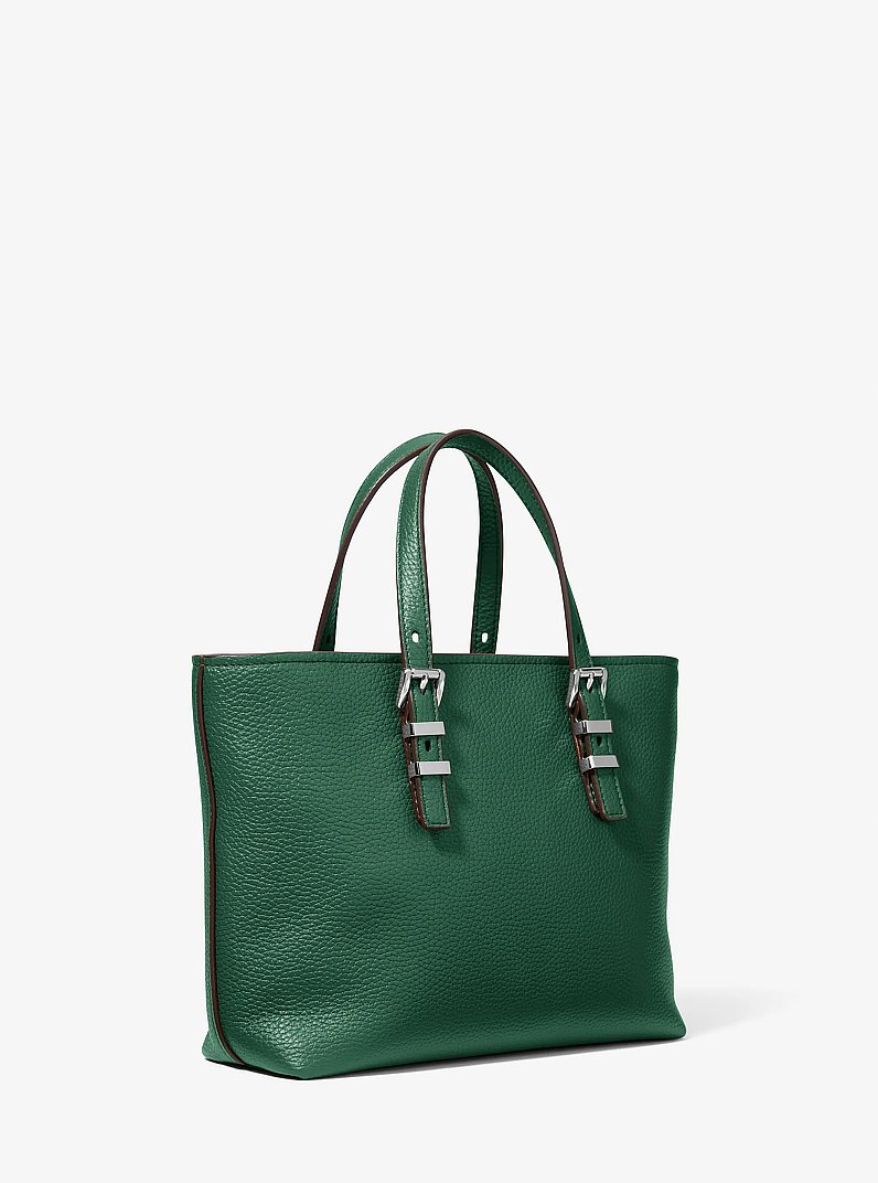 Petit sac &agrave; bandouli&egrave;re Quinn en cuir grain&eacute; in MOUSSE | Michael Kors