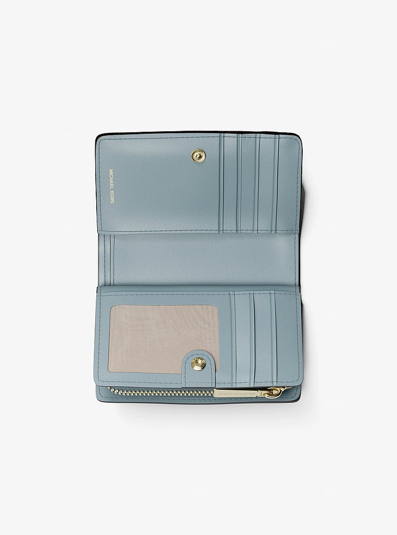 Bryant Medium Pebbled Leather Wallet in CHAMBRAY | Michael Kors
