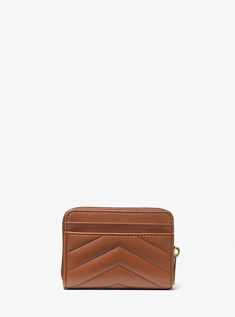 Jet Set Travel Medium Quilted Wallet in LUGGAGE | Michael Kors