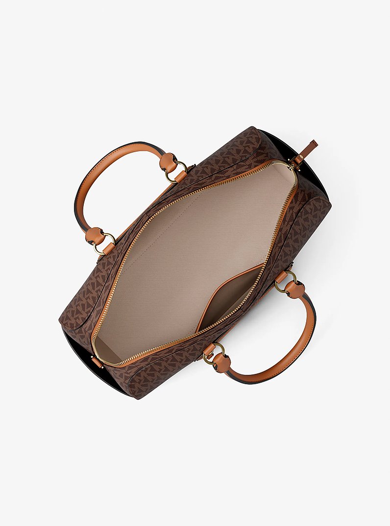 Borsa a tracolla Jet Set Travel media con stampa logo in BRONZO/GHIANDA | Michael Kors