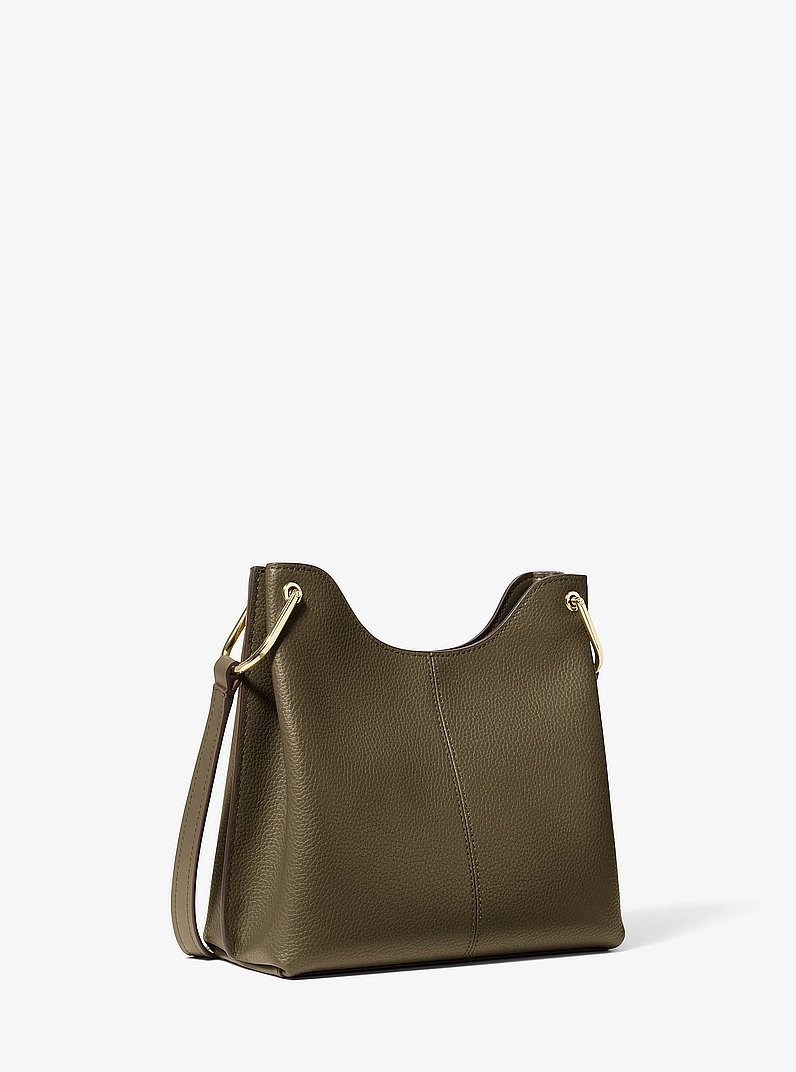 Grande besace Joan souple en cuir grain&eacute; in LODEN | Michael Kors