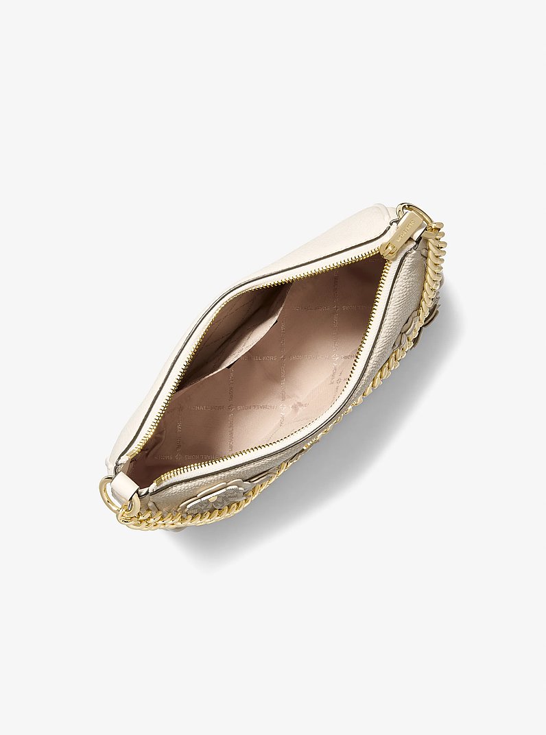 Grand sac &agrave; bandouli&egrave;re convertible Jet Set Travel &agrave; ornements in CR&Egrave;ME MULTI L&Eacute;GER | Michael Kors