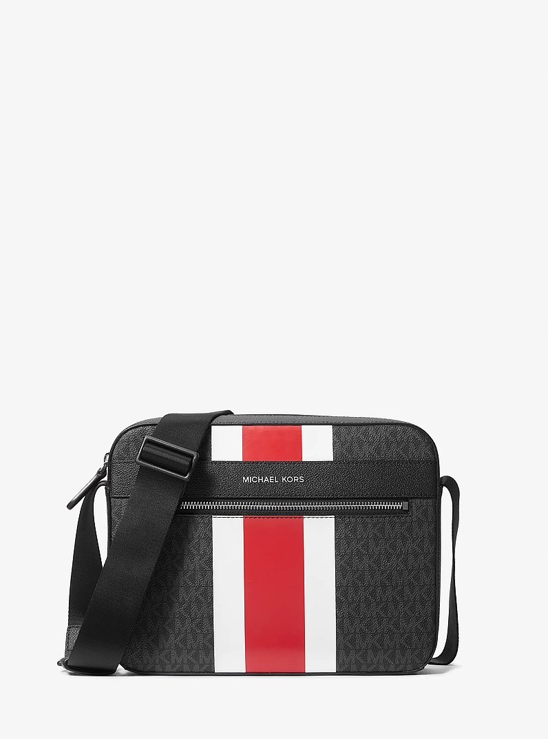 Mason Logo Stripe Crossbody Bag