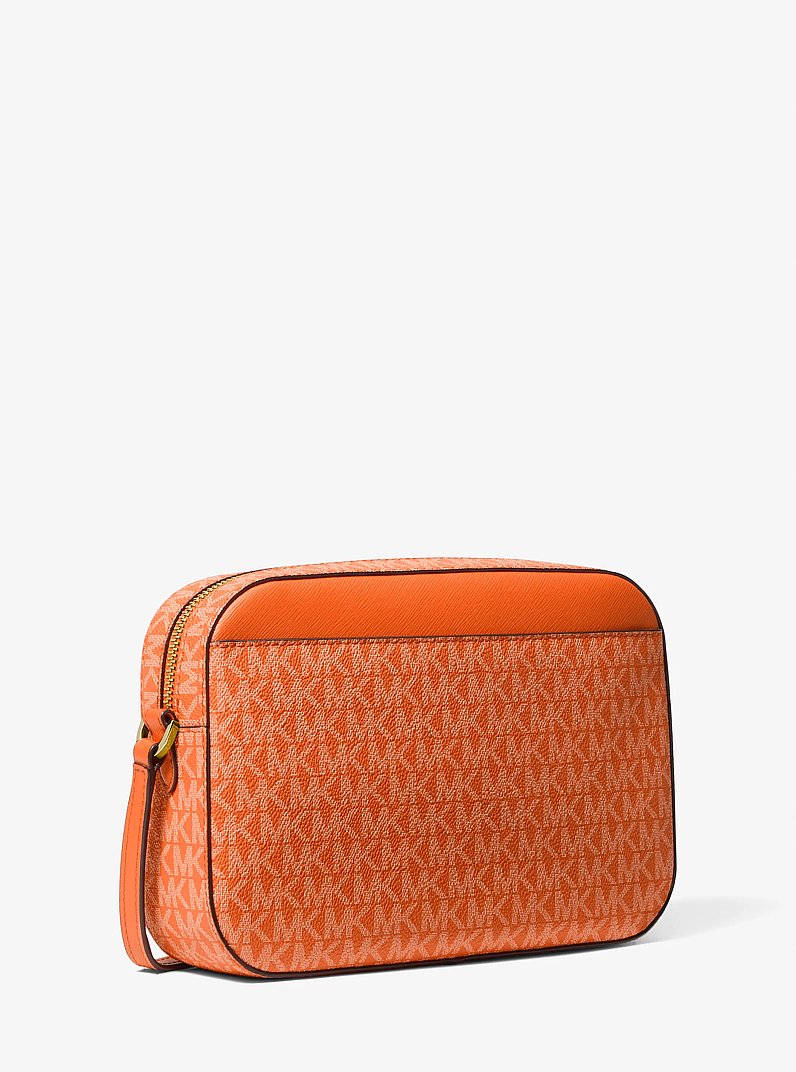Jet Set Large Logo Crossbody Bag in POPPY | Michael Kors