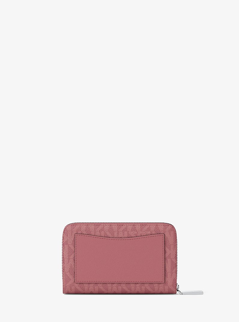 Jet Set Small Signature Logo Wallet in ROSEWOOD | Michael Kors