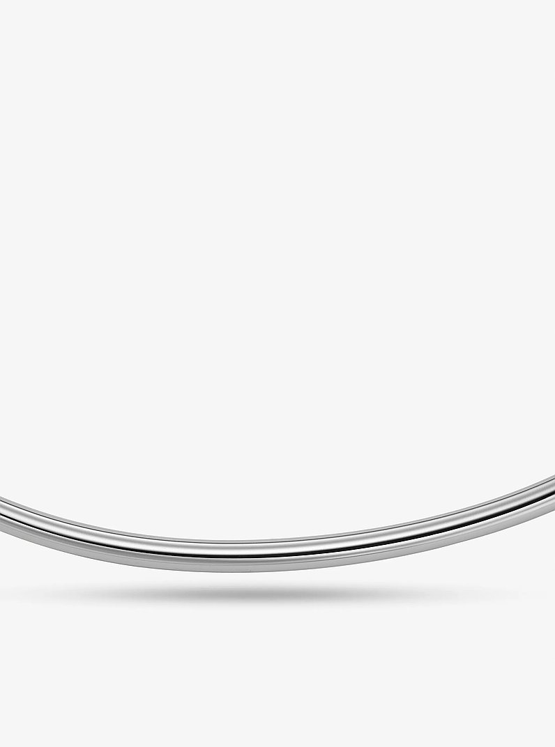 Precious Metal-Plated Brass Collar Necklace in SILVER | Michael Kors