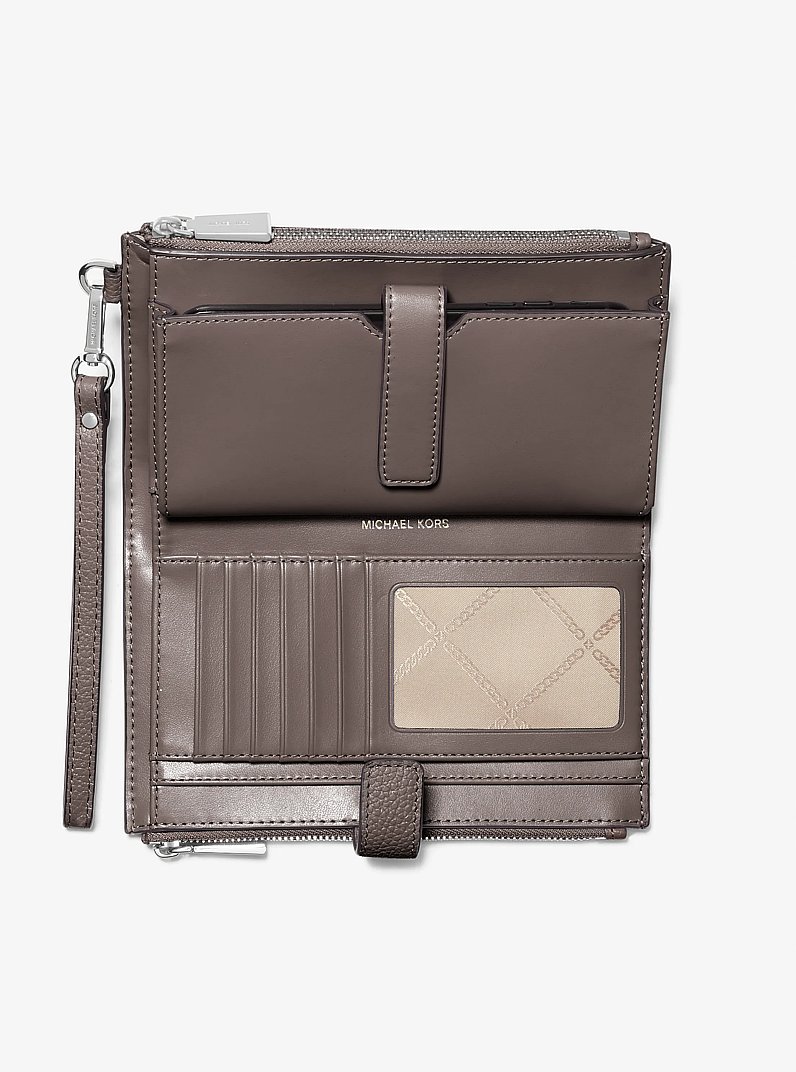 Smartphone-Brieftasche Adele aus Leder in SCHIEFER | Michael Kors