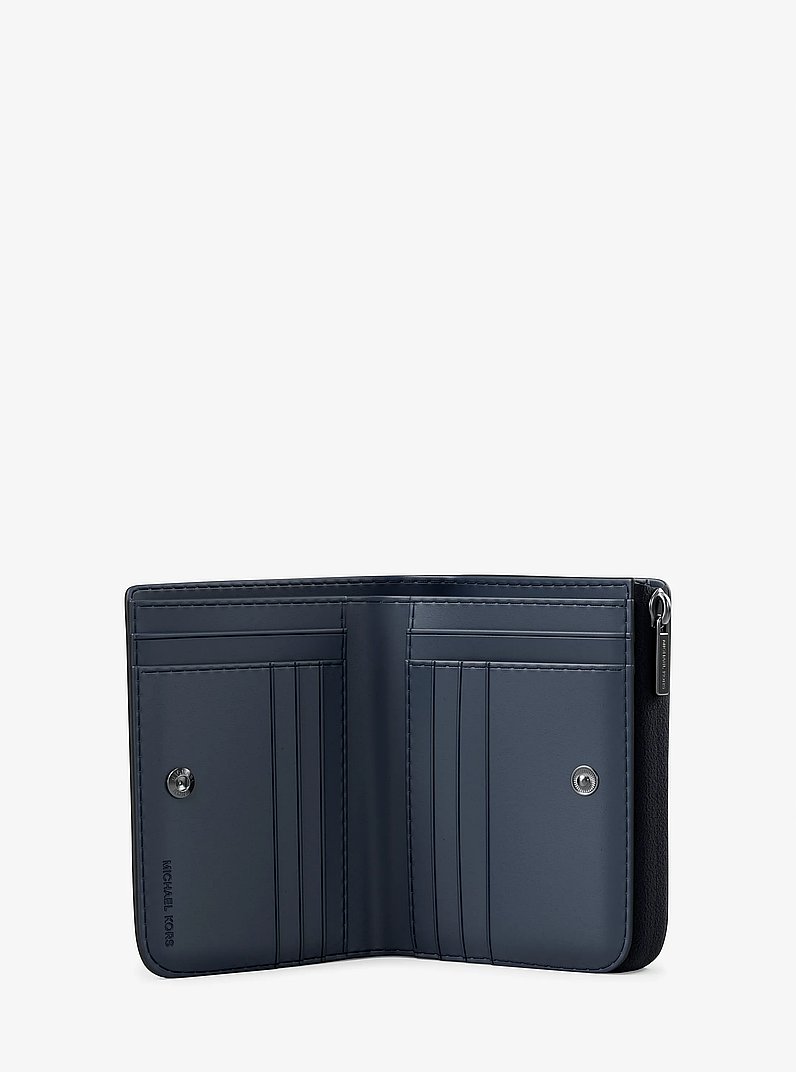 Cooper Saffiano Leather Folio Wallet in NAVY | Michael Kors