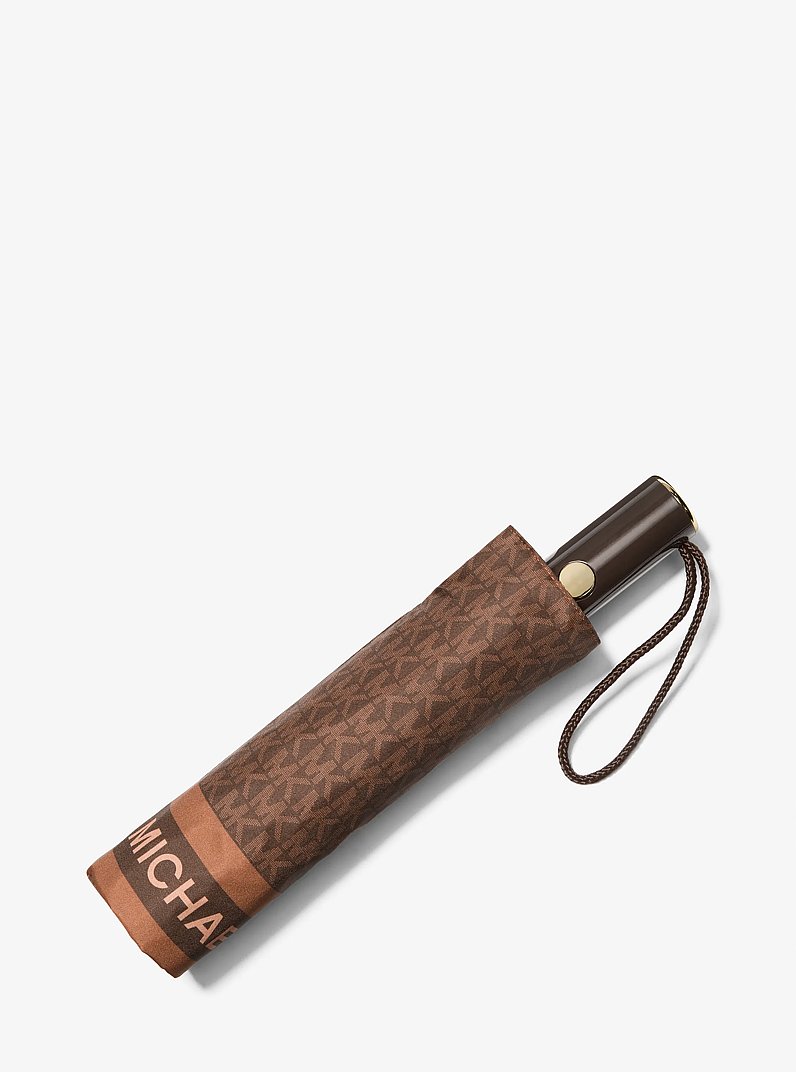 Parapluie &agrave; logo in BRUN | Michael Kors