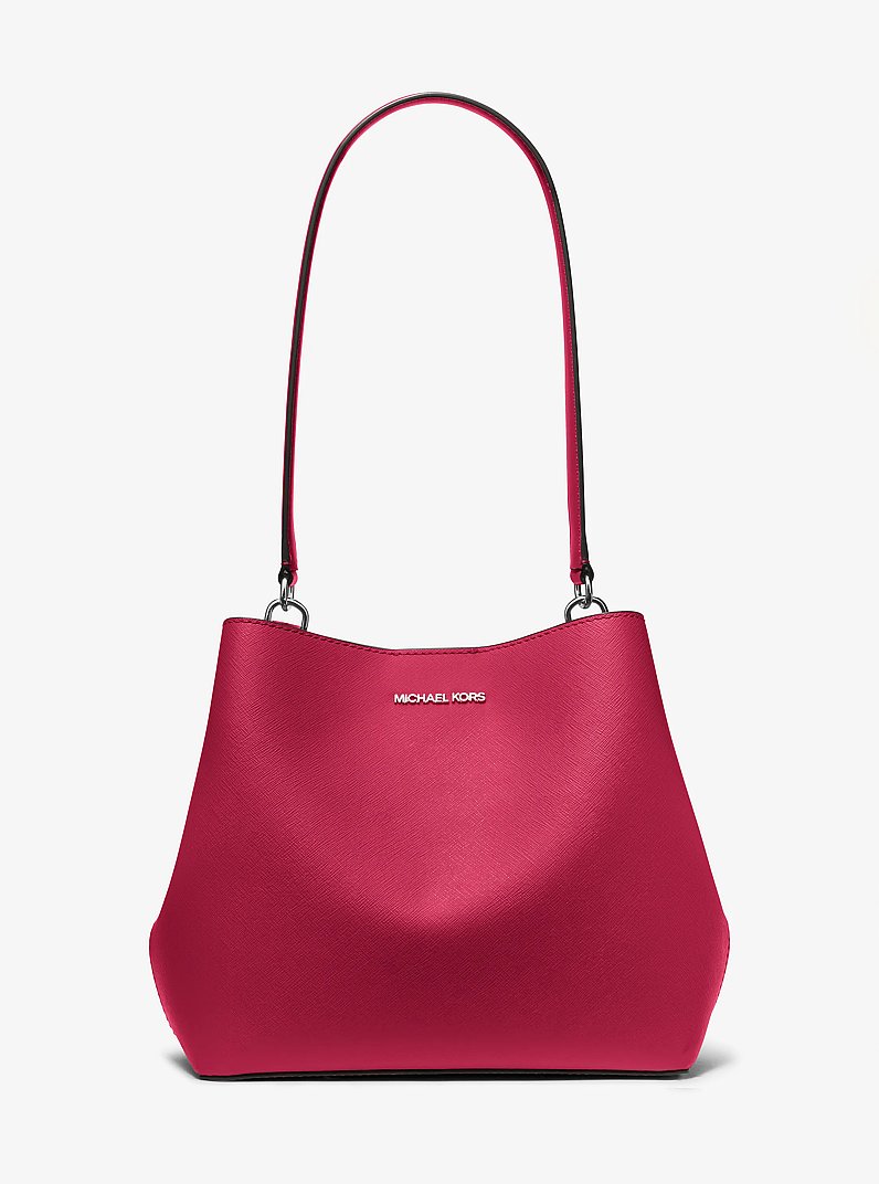 Bolso de hombro Pratt mediano in FRAMBUESA OSCURO | Michael Kors