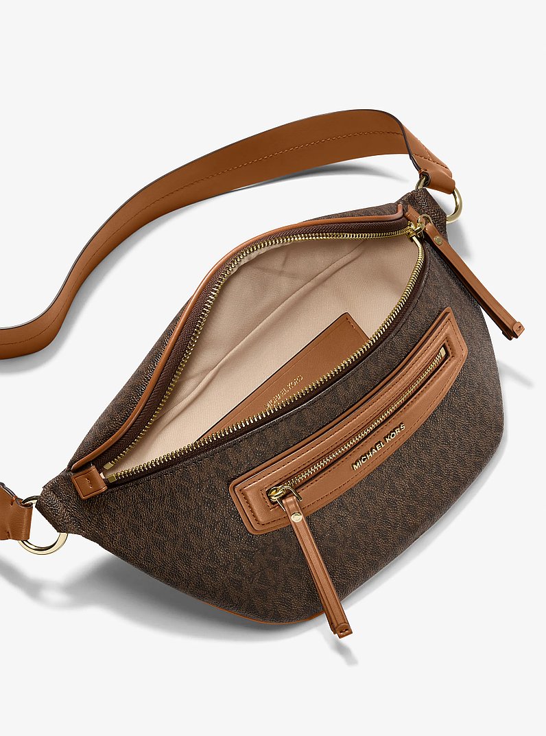 Monospalla Jet Set Travel medio con stampa logo in BRONZO/GHIANDA | Michael Kors