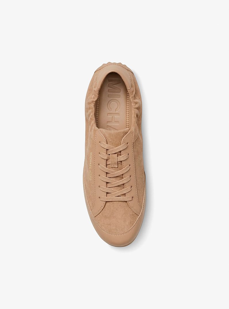 Espadrille Susie en su&egrave;de et en cuir in POIL DE CHAMEAU | Michael Kors
