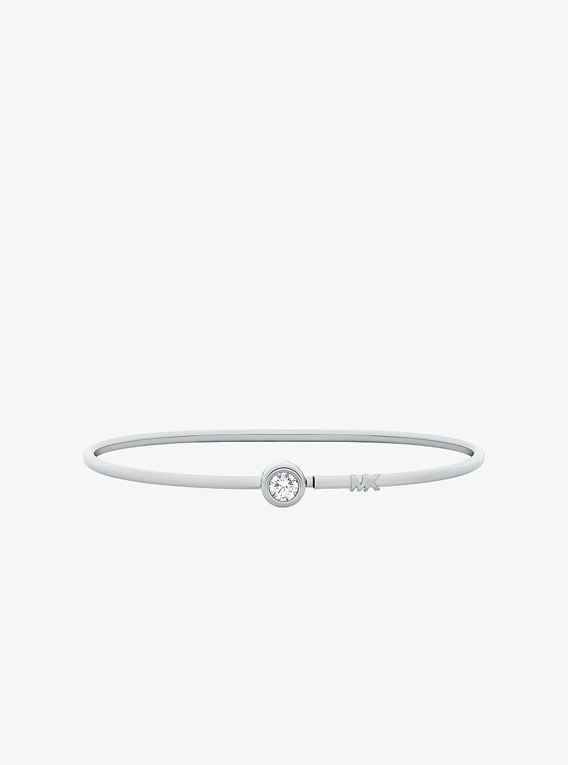 Pulsera r&iacute;gida con piedra redonda in PLATEADO | Michael Kors