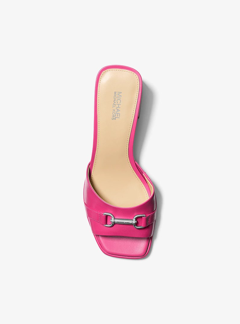 Carson Leather Mule in DRAGONFRUIT | Michael Kors