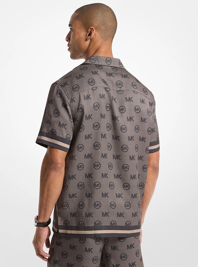 Logo TENCEL Shirt in BLACK | Michael Kors