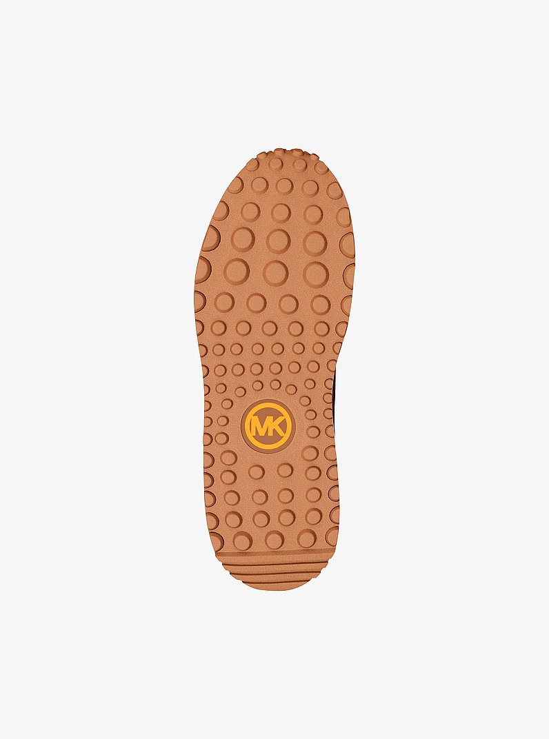 Dax Mixed-Media Trainer in POP ORANGE | Michael Kors