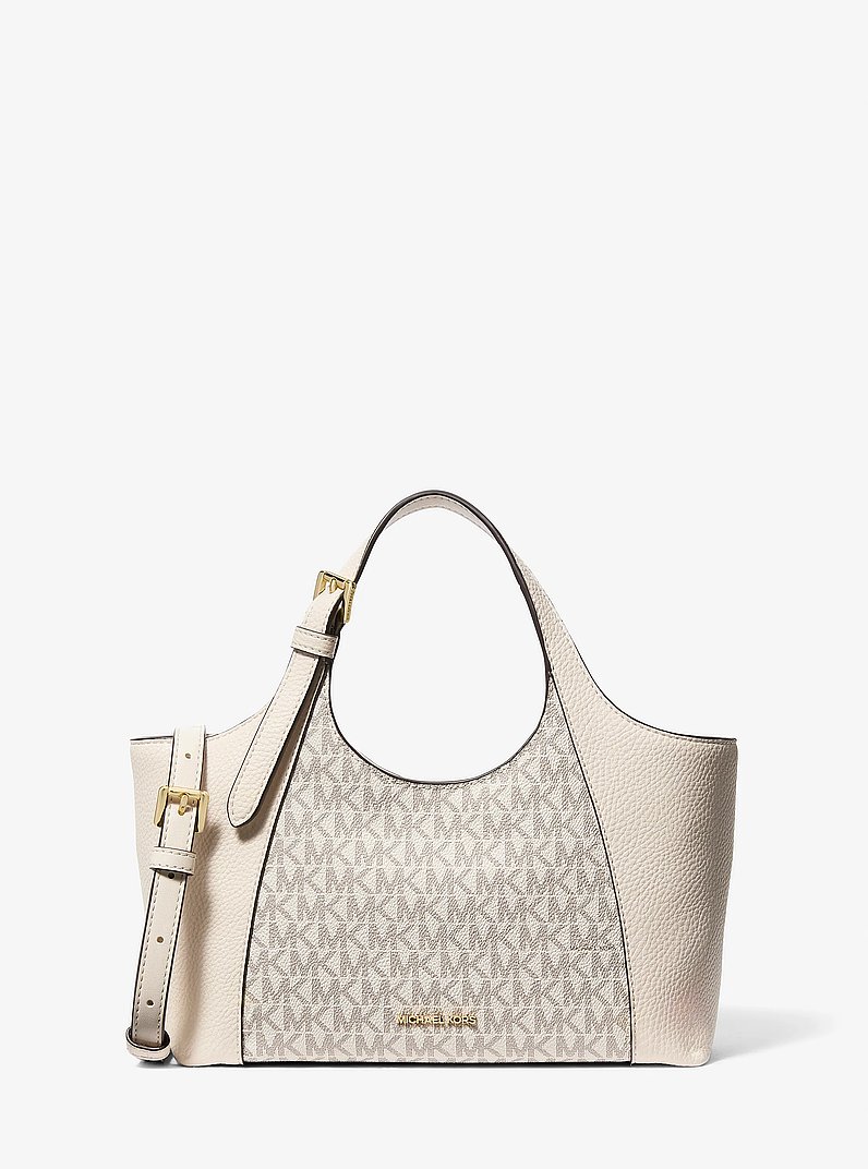 Bernie Small Signature Logo Satchel in LT CRM MULTI | Michael Kors