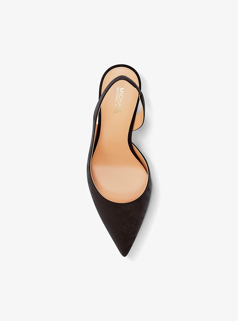 Alina Flex Suede Slingbag Pump in CHOCOLATE | Michael Kors