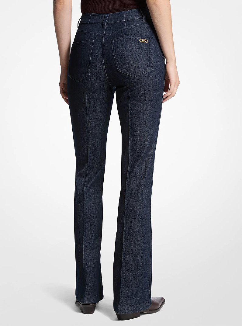 Bootcut Denim Jeans in RINSE | Michael Kors