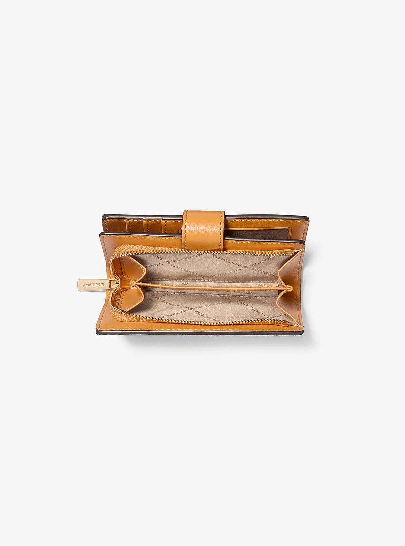 Jet Set Travel Printed Signature Logo Wallet in RAD ORNGE ML
