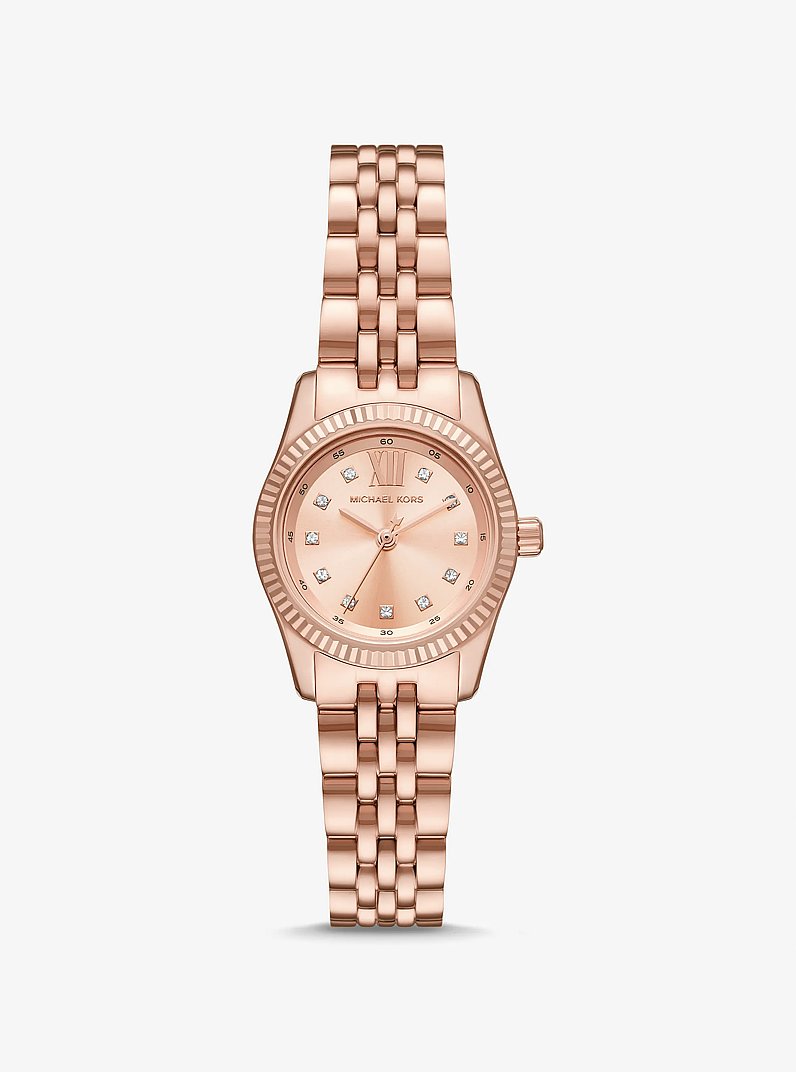 Orologio Lexington Petite tonalit&agrave; oro rosa con pav&eacute; in ORO ROSA | Michael Kors