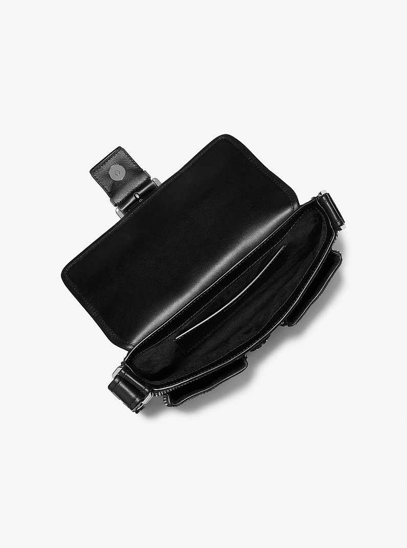 Schultertasche Colby Medium aus Wildleder mit Verzierung