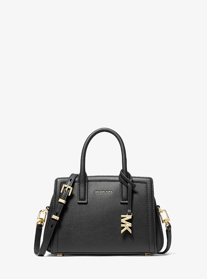 Tr&egrave;s petit sac &agrave; bandouli&egrave;re Laila en Cuir in NOIR | Michael Kors