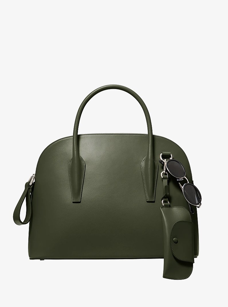 Grande sacoche arrondie Kaitlin en cuir
