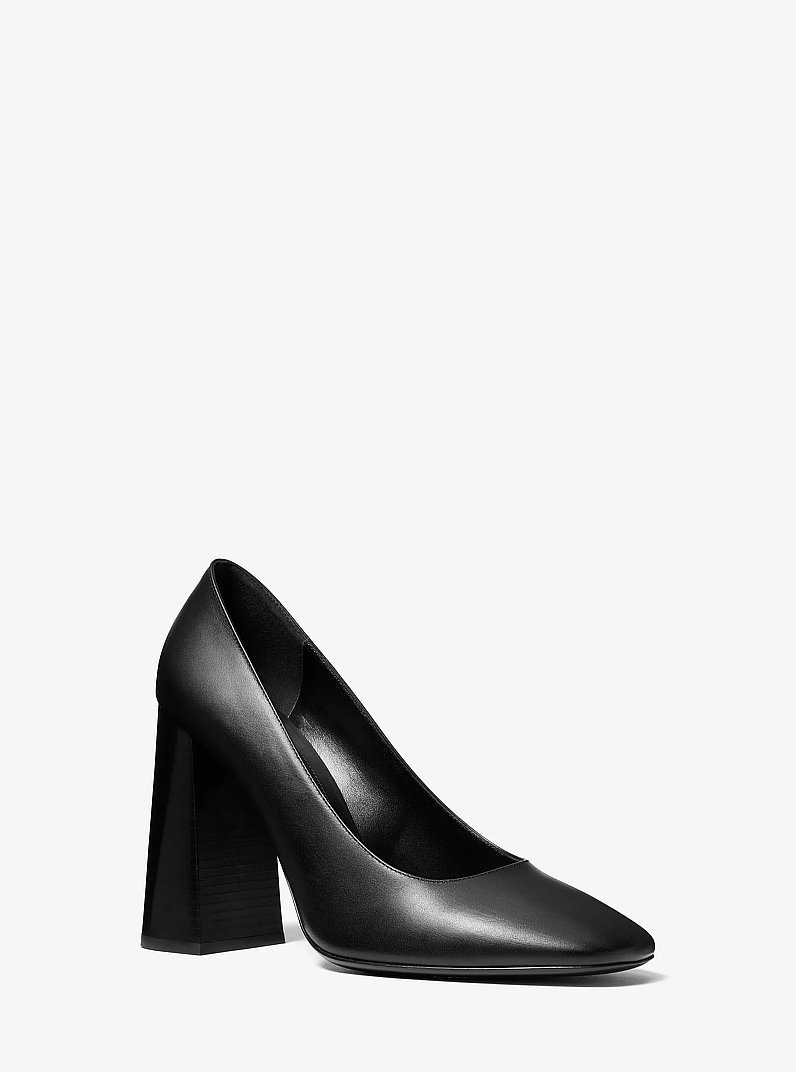 Anna Leather Pumps in BLACK | Michael Kors