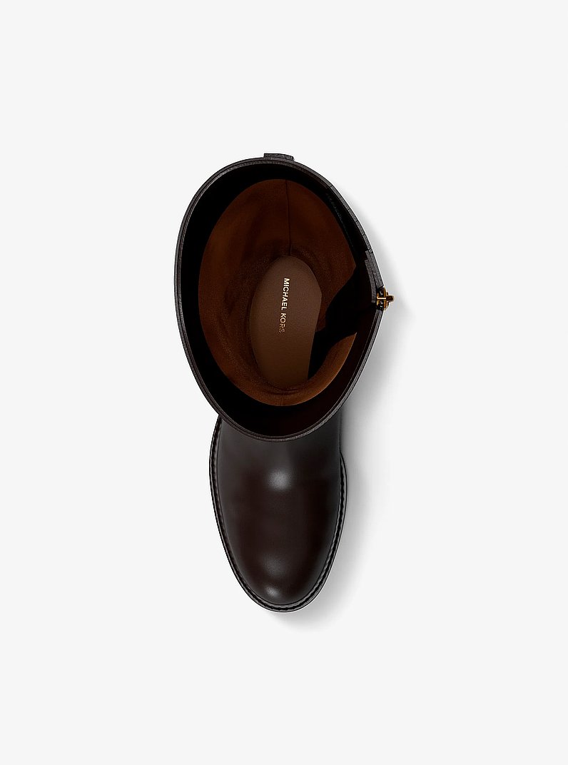 Botte Kimmee en cuir in CHOCOLAT | Michael Kors