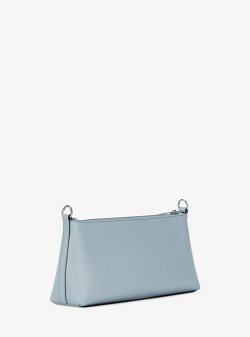 Petit sac &agrave; bandouli&egrave;re convertible Carson en cuir grain&eacute; in OC&Eacute;AN P&Acirc;LE | Michael Kors