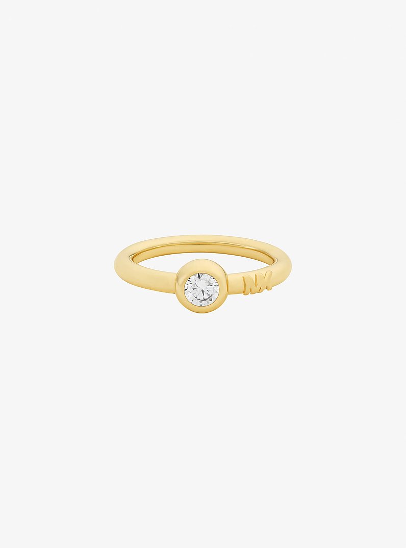 Round Stone Ring in GOLD | Michael Kors