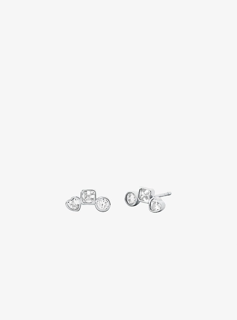 Precious Metal-Plated Necklace and Earrings Set in SILVER | Michael Kors