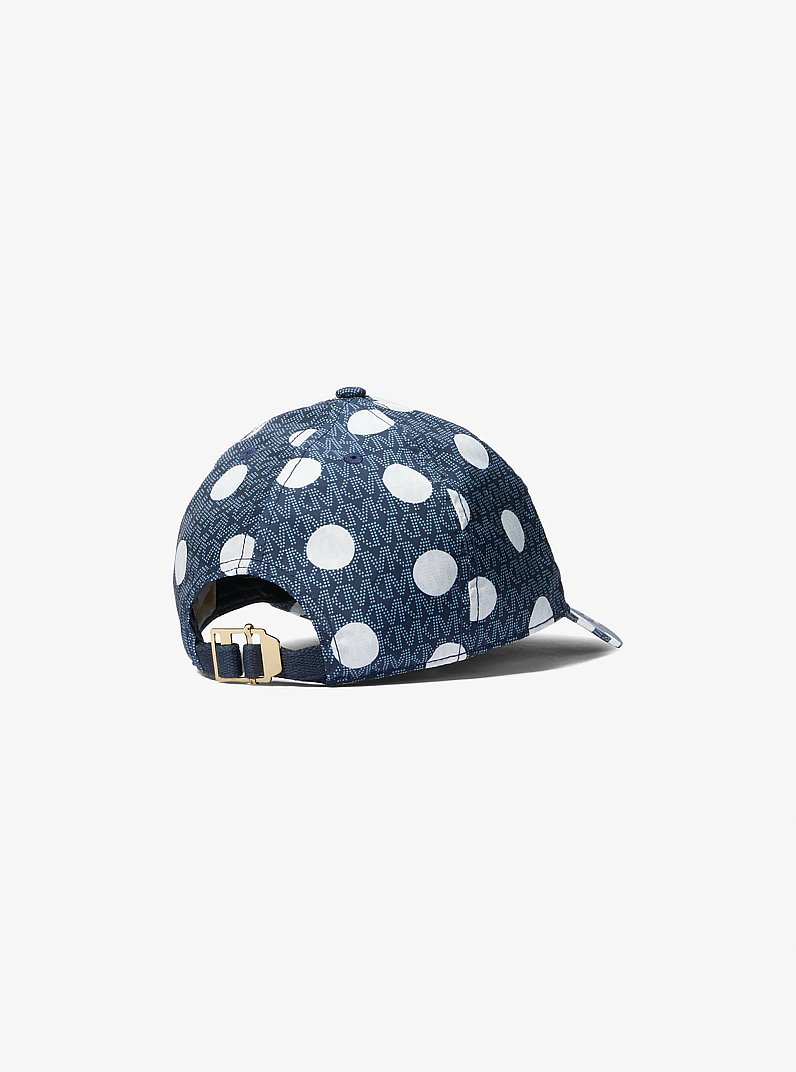 Polka Dot Signature Logo Baseball Hat in MIDNIGHTBLUE | Michael Kors
