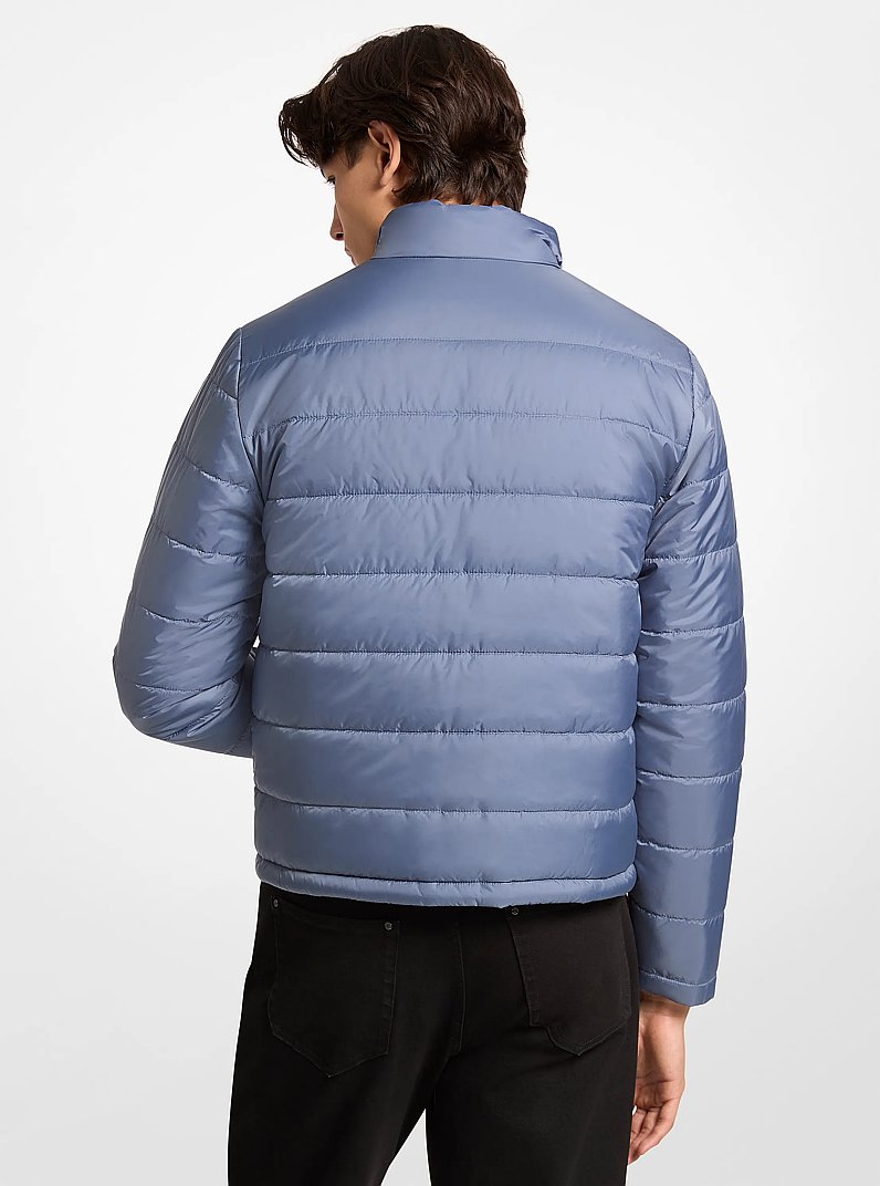 Signature Logo Reversible Jacket in DENIM | Michael Kors