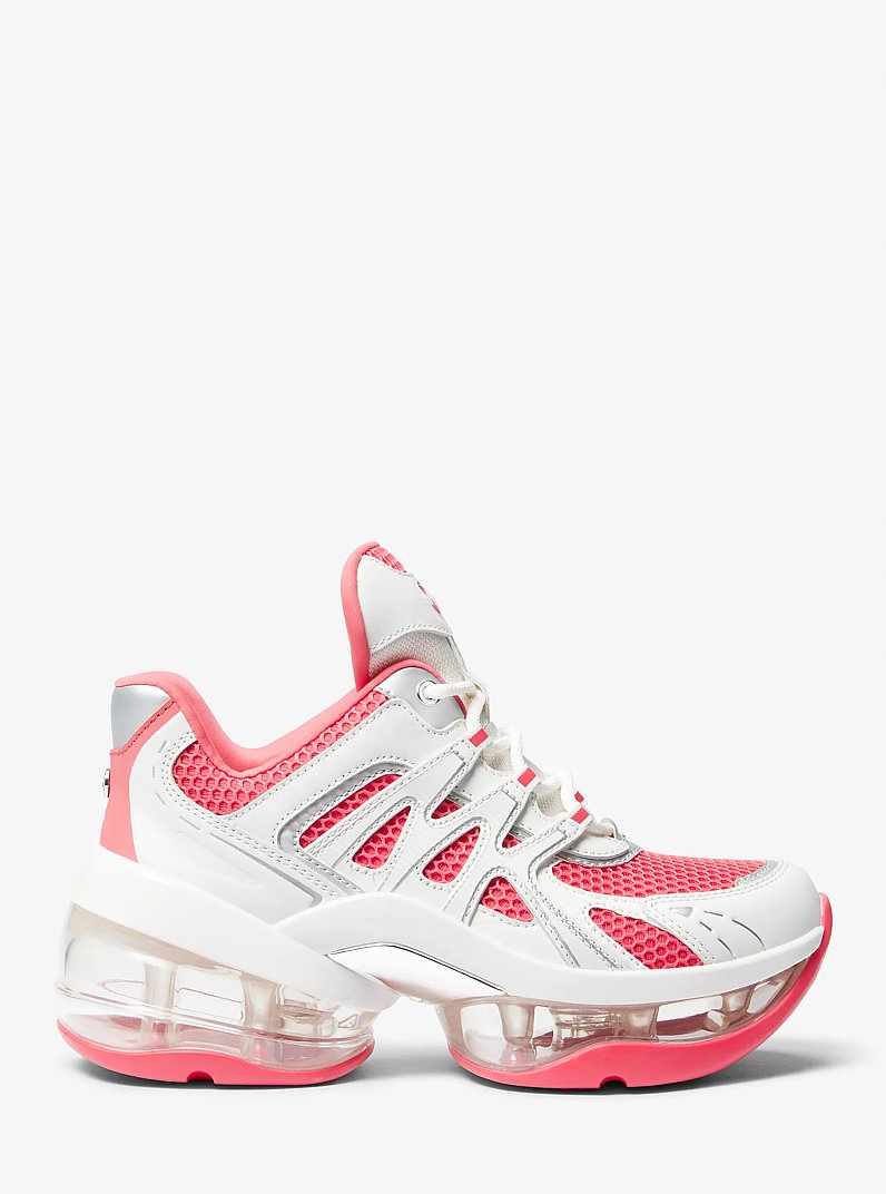 Olympia Sport Extreme Leather and Mesh Trainer in GERANIUM MULTI | Michael Kors